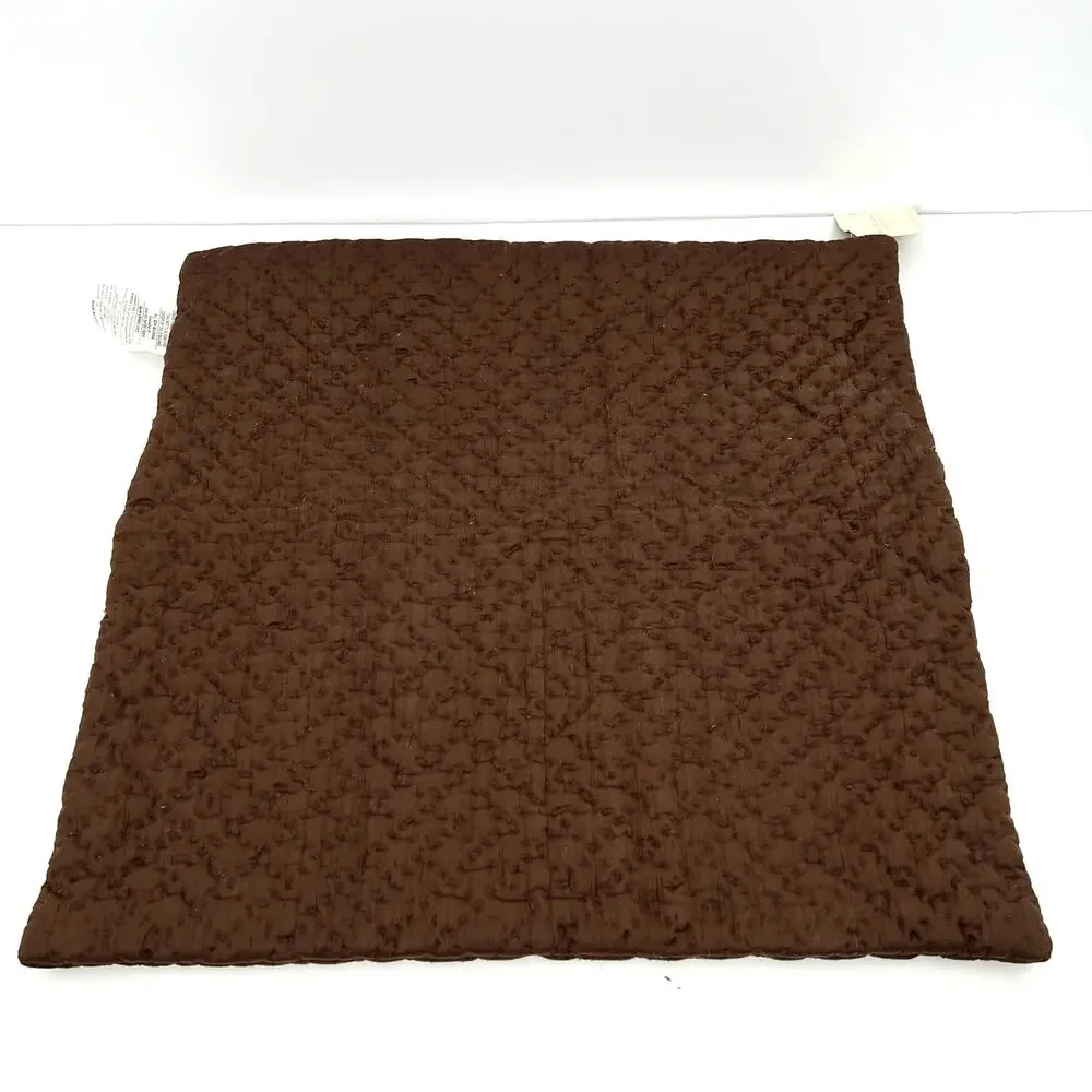 Pottery Barn quilted silk pillow cover - Euro sham